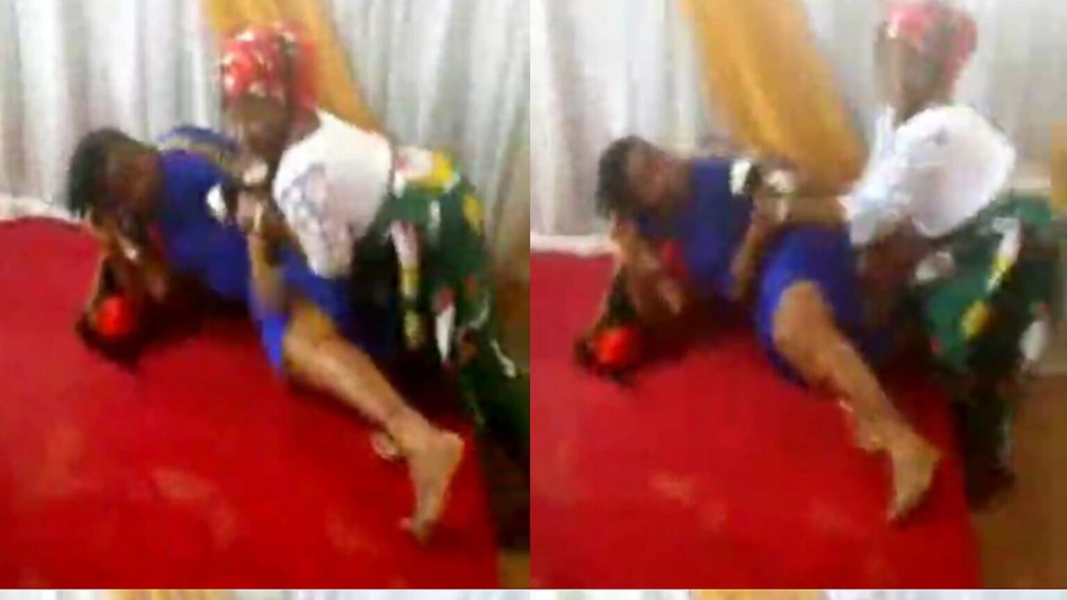 Video Of Pastor’s Wife And A Female Church Member Fight Dirty In The church Drops Online