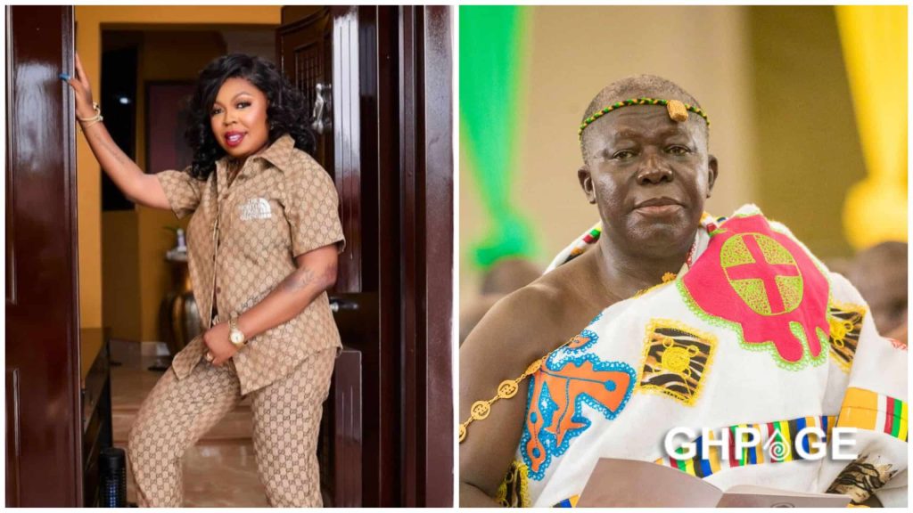 Afia Schwar begs Otumfuo to allow her to give birth with him