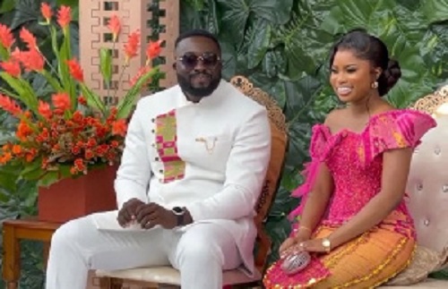 The daughter of Bishop Tackie-Yarboi exhibits riches and style during her traditional wedding ceremony.