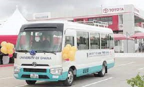 Toyota and the University of Ghana open the School of Engineering Sciences Training Center.